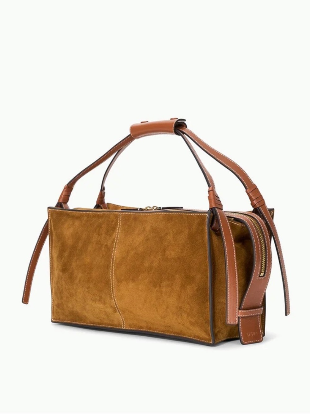 STAUD Harold Bag, Tan Suede - Picture 2 of 11